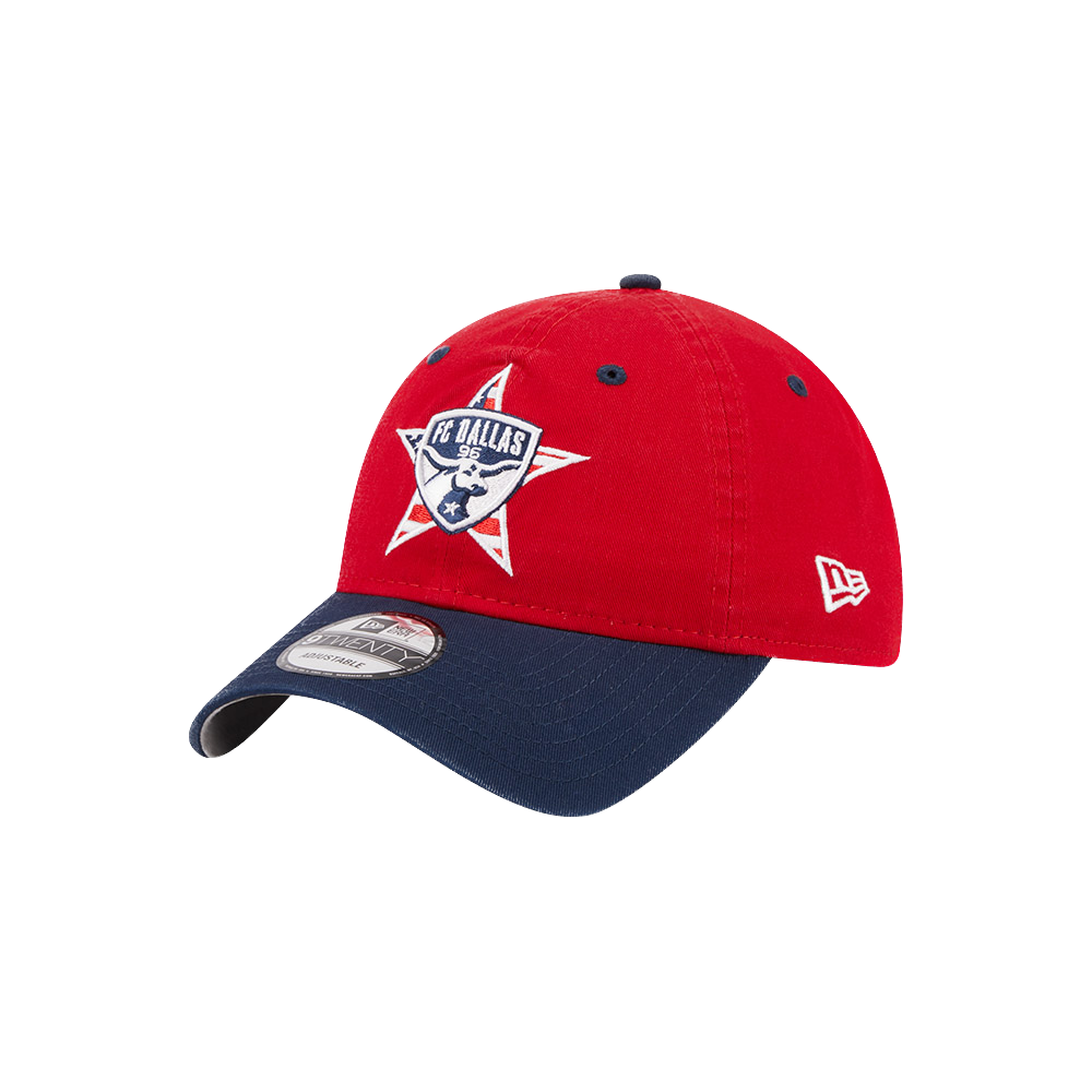 Men's FC Dallas New Era Red Americana 9TWENTY Adjustable Hat