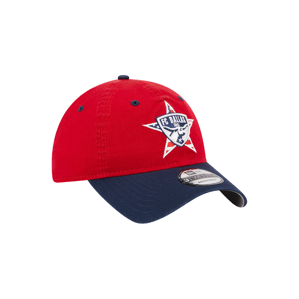 Men's FC Dallas New Era Red Americana 9TWENTY Adjustable Hat