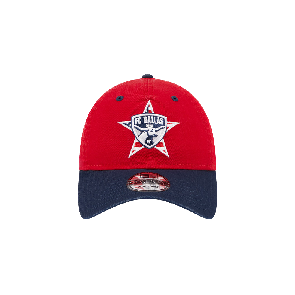 Men's FC Dallas New Era Red Americana 9TWENTY Adjustable Hat