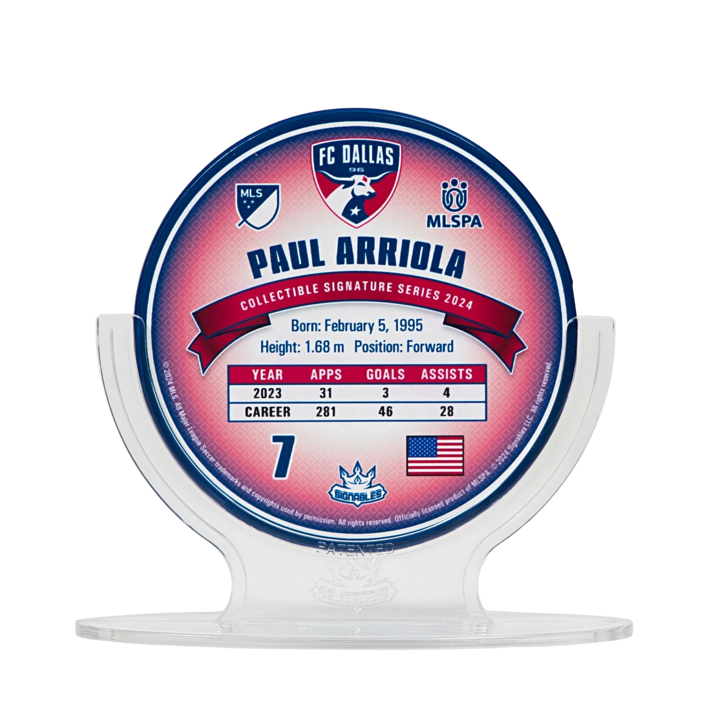 Paul Arriola - FC Dallas 2024 Signables Sports Collectible