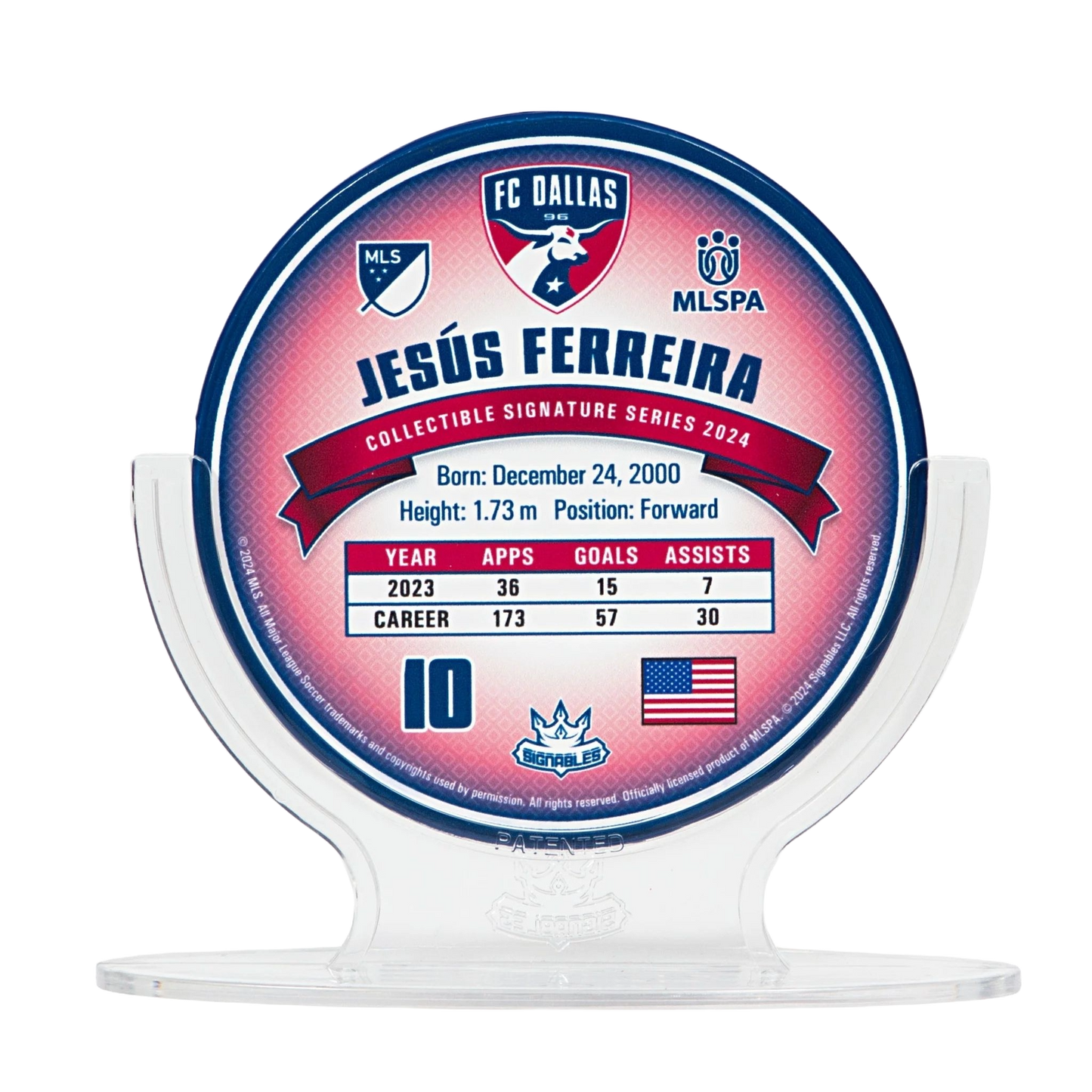 Jesus Ferreira - FC Dallas 2024 Signables Sports Collectible