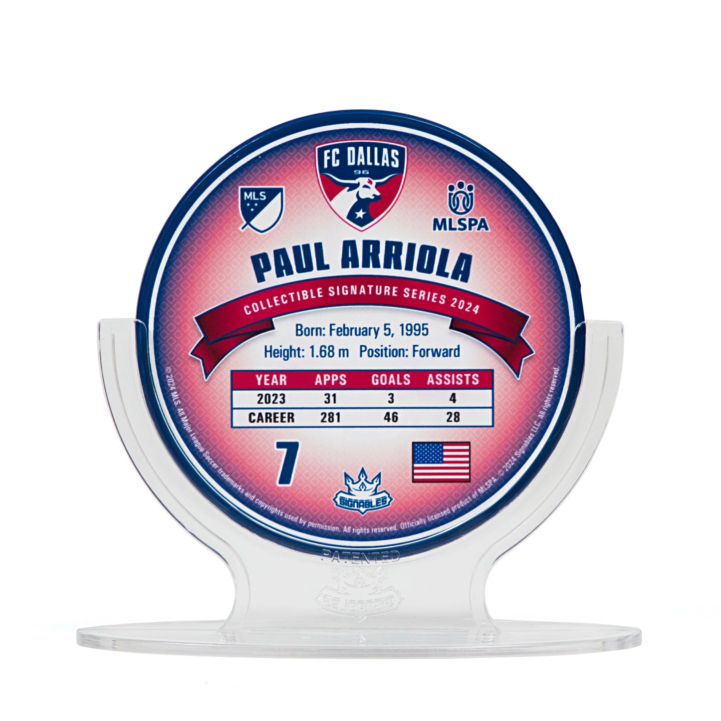 Paul Arriola - FC Dallas 2024 Signables Sports Collectible