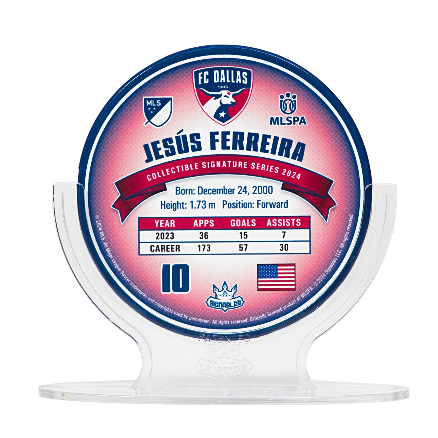 Jesus Ferreira - FC Dallas 2024 Signables Sports Collectible