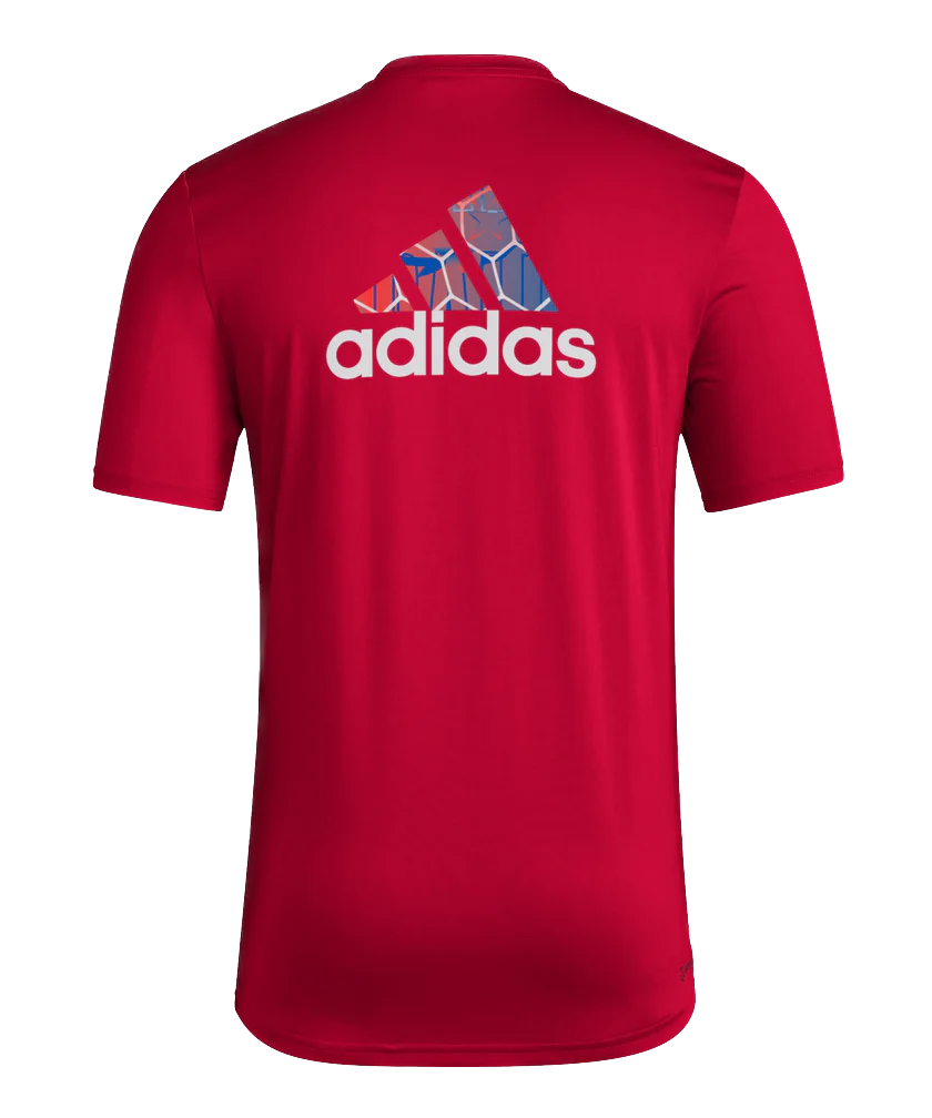 FC Dallas Pregame Wordmark Red Tee