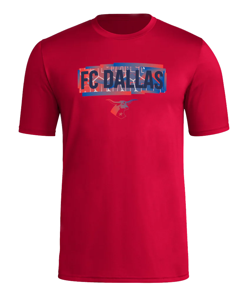 FC Dallas Pregame Wordmark Red Tee