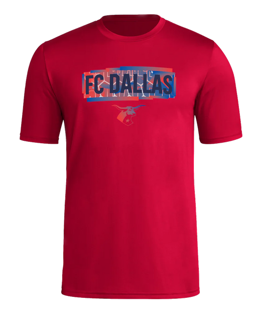 FC Dallas Pregame Wordmark Red Tee